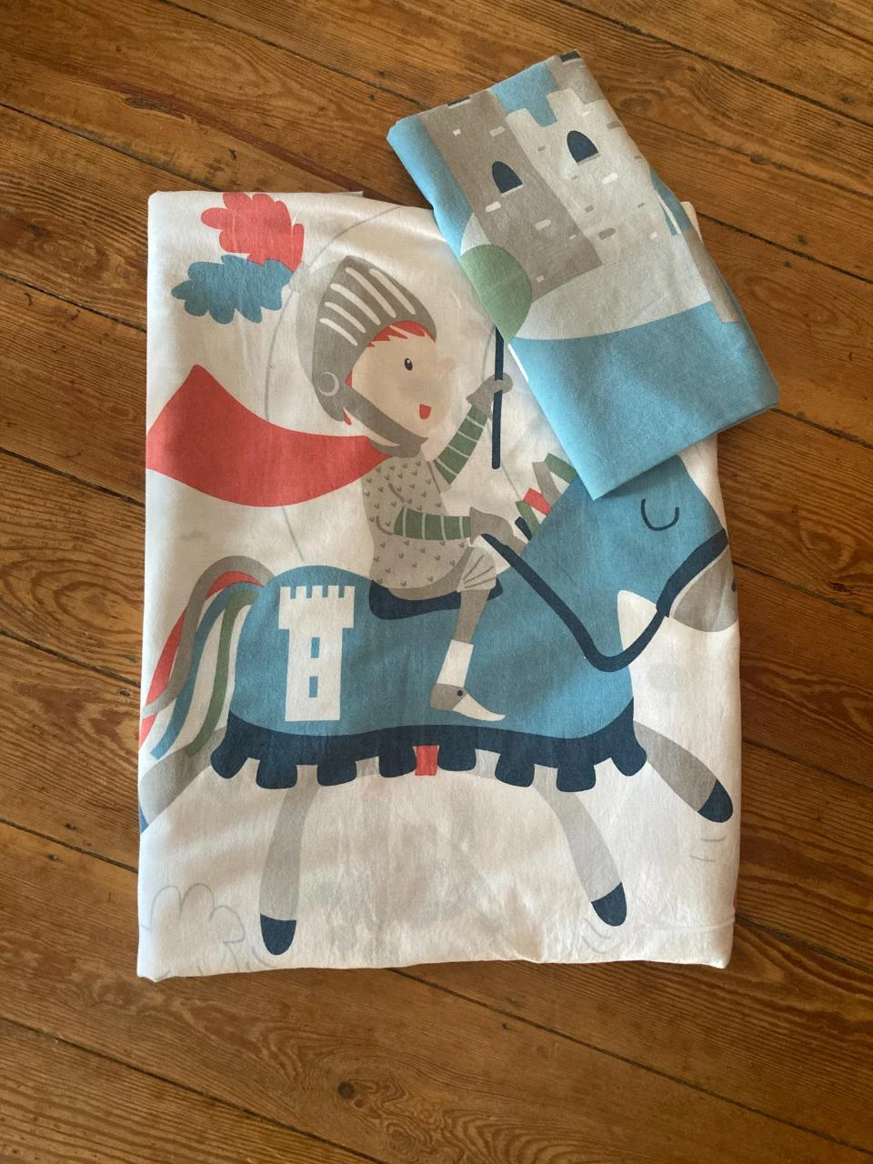 Parure de lit enfant château / chevalier